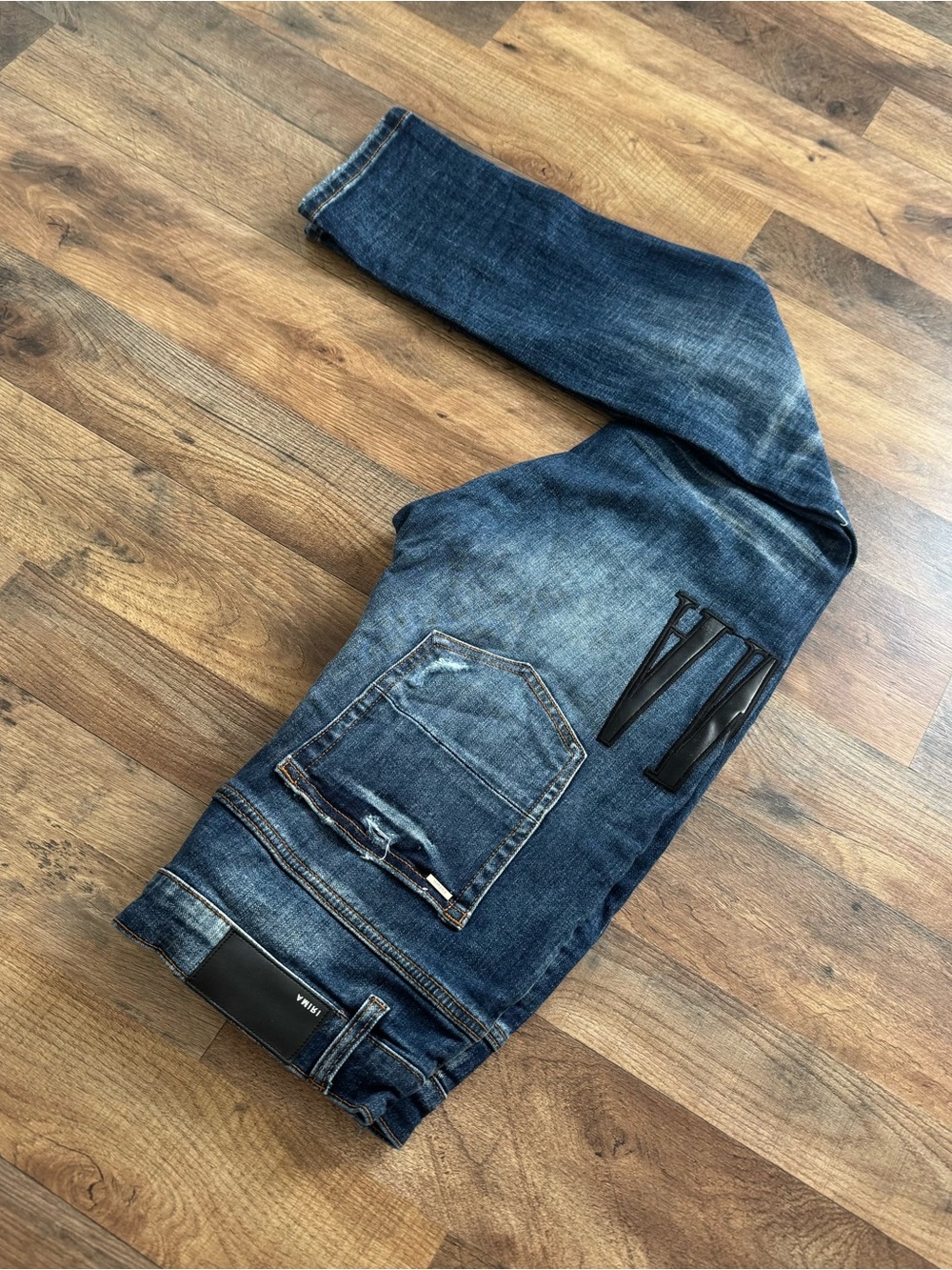 AMIRI Men's Distressed Amiri side patch skinny  Jeans size 34 - Picture 3 of 4